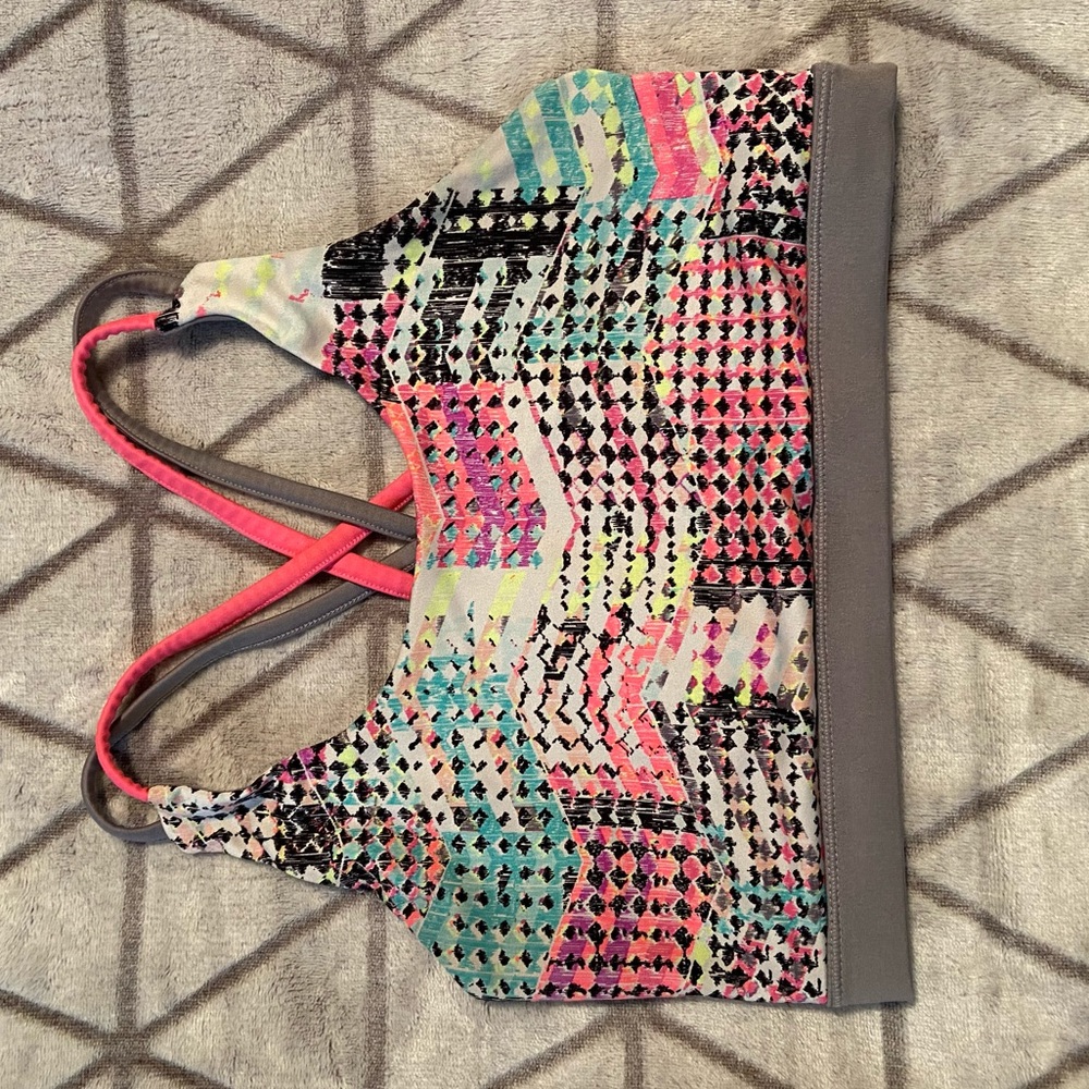 Aeropostale multicolor racer back yoga top